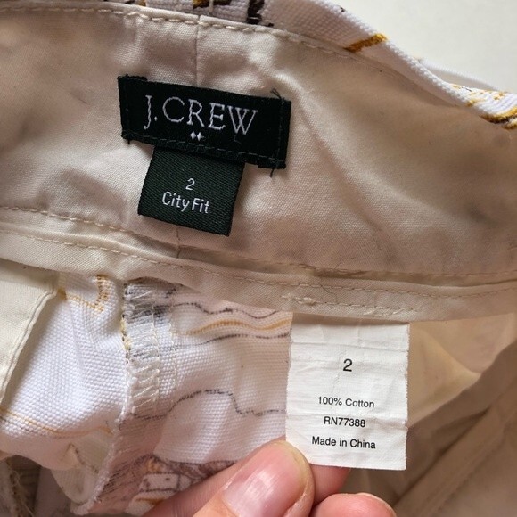 J. Crew Factory Nautical Sailboat Shorts Size 2 - Picture 8 of 8